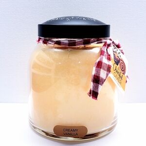 CREAMY VANILLA -A Cheerful Giver Papa Jar Scented Candle, 34 oz